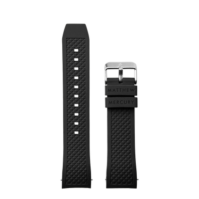Rubber Black Strap for Men