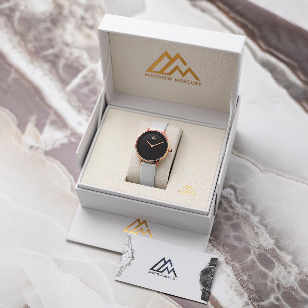 Black B - White – Matthew Mercury Watches