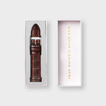 Brown Crocodile Leather Strap for Men