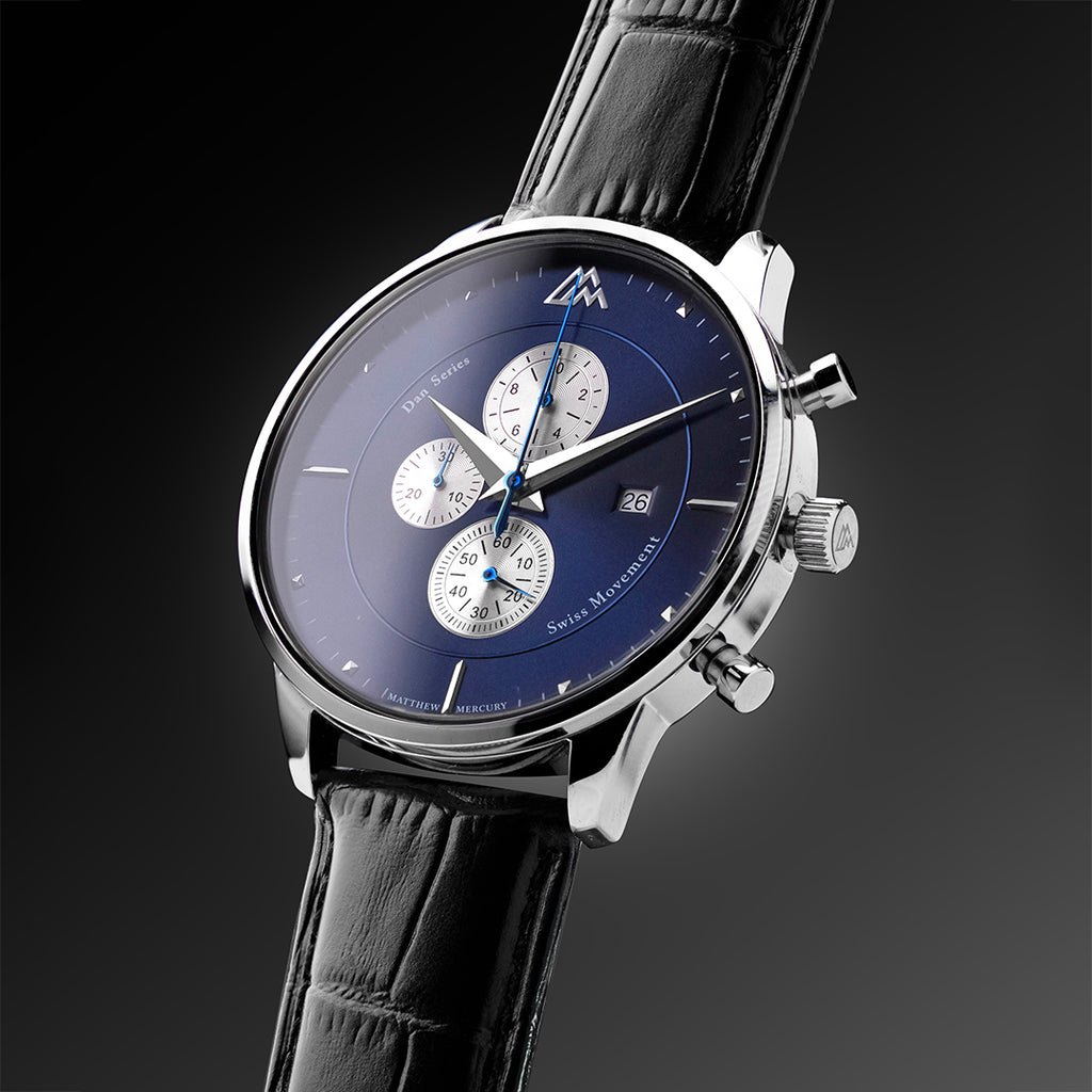 Shades of Blue Black – Matthew Mercury Watches