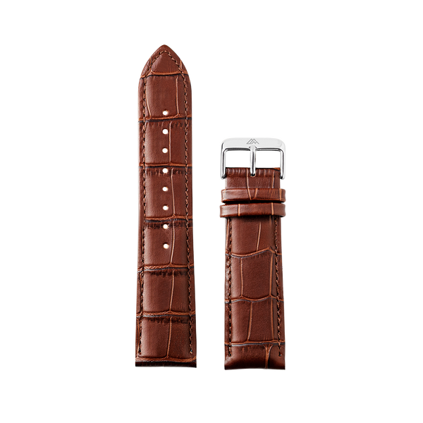 Brown Crocodile Leather Strap for Men