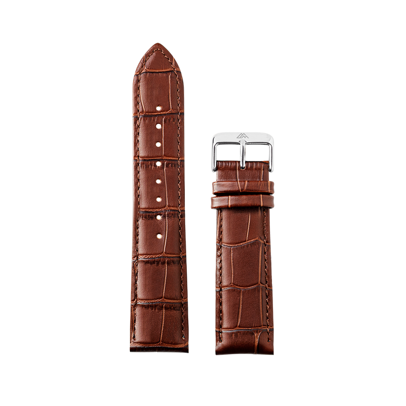 Brown Crocodile Leather Strap for Men
