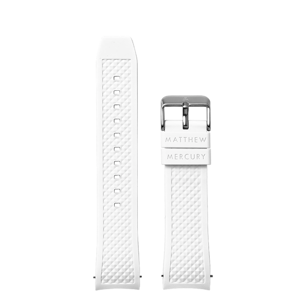 White Rubber Strap for Men