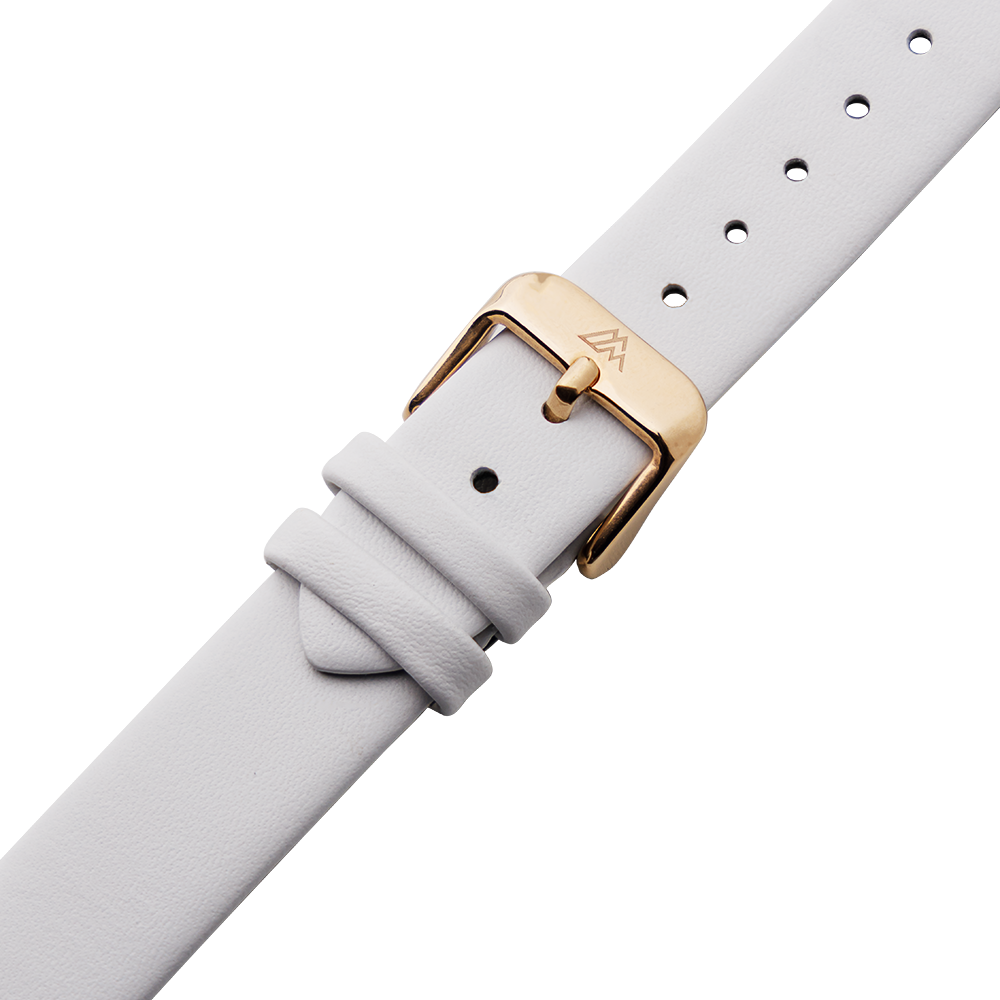 White Leather Strap for women