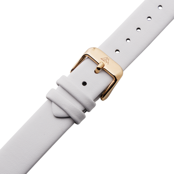 White Leather Strap for women – Matthew Mercury Watches